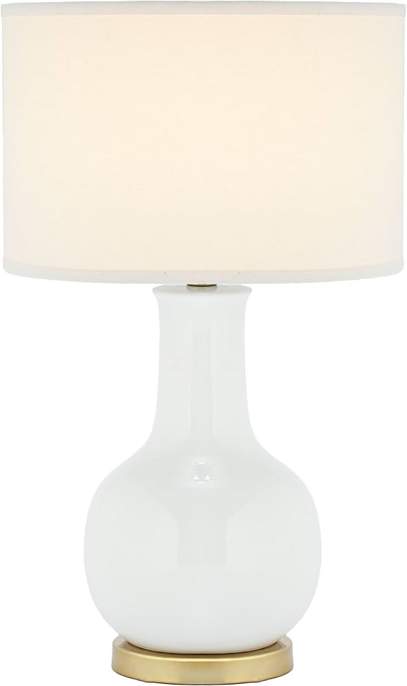 SAFAVIEH Lighting Collection Paris Modern White Ceramic 28-inch Bedroom Living Room Home Office D... | Amazon (US)