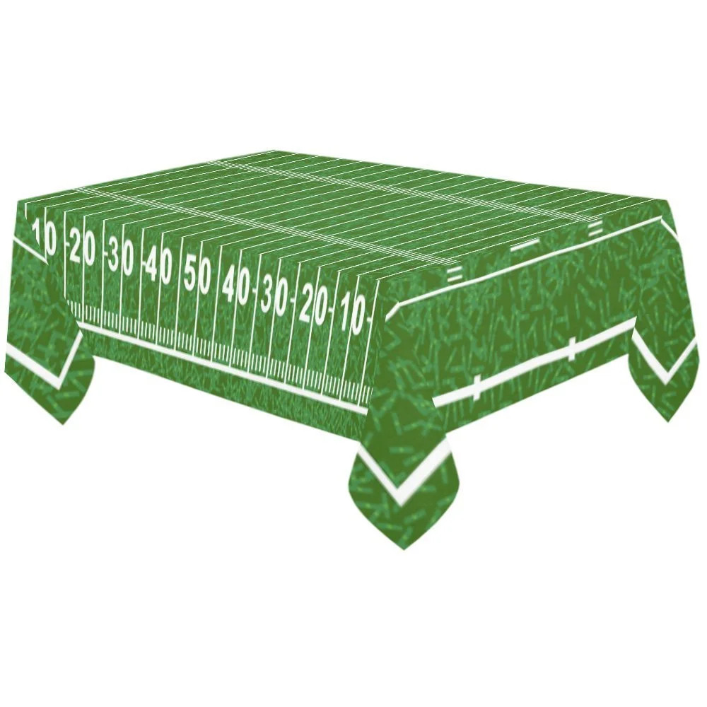 MYPOP American Football Field Cotton Linen Tablecloth 60x120 Inches, Green Sport Play Field Desk ... | Walmart (US)