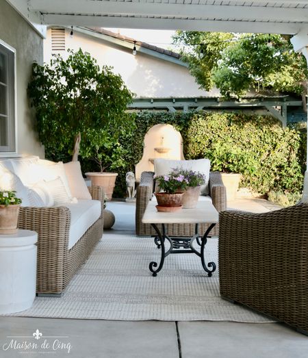 The perfect set of outdoor wicker - and an amazing dupe for the RH Provence line!

#outdoordecor #patiofurniture #homedecor #summerdecor #outdoorfurniture 

#LTKhome #LTKSeasonal #LTKFind