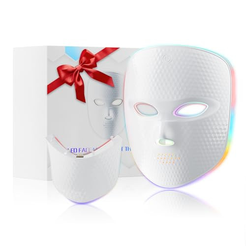Red Light Therapy for Face Cordless LED Face Mask Light Therapy,USB Rechargeable,Red Mask for Home Working Travel Yoga Sleep LED Silicone mask | Amazon (US)