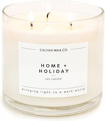 Calyan Wax Soy Wax Candle, Home & Holiday, 3 Wick Scented Candle for The Home | Premium Candle wi... | Amazon (US)