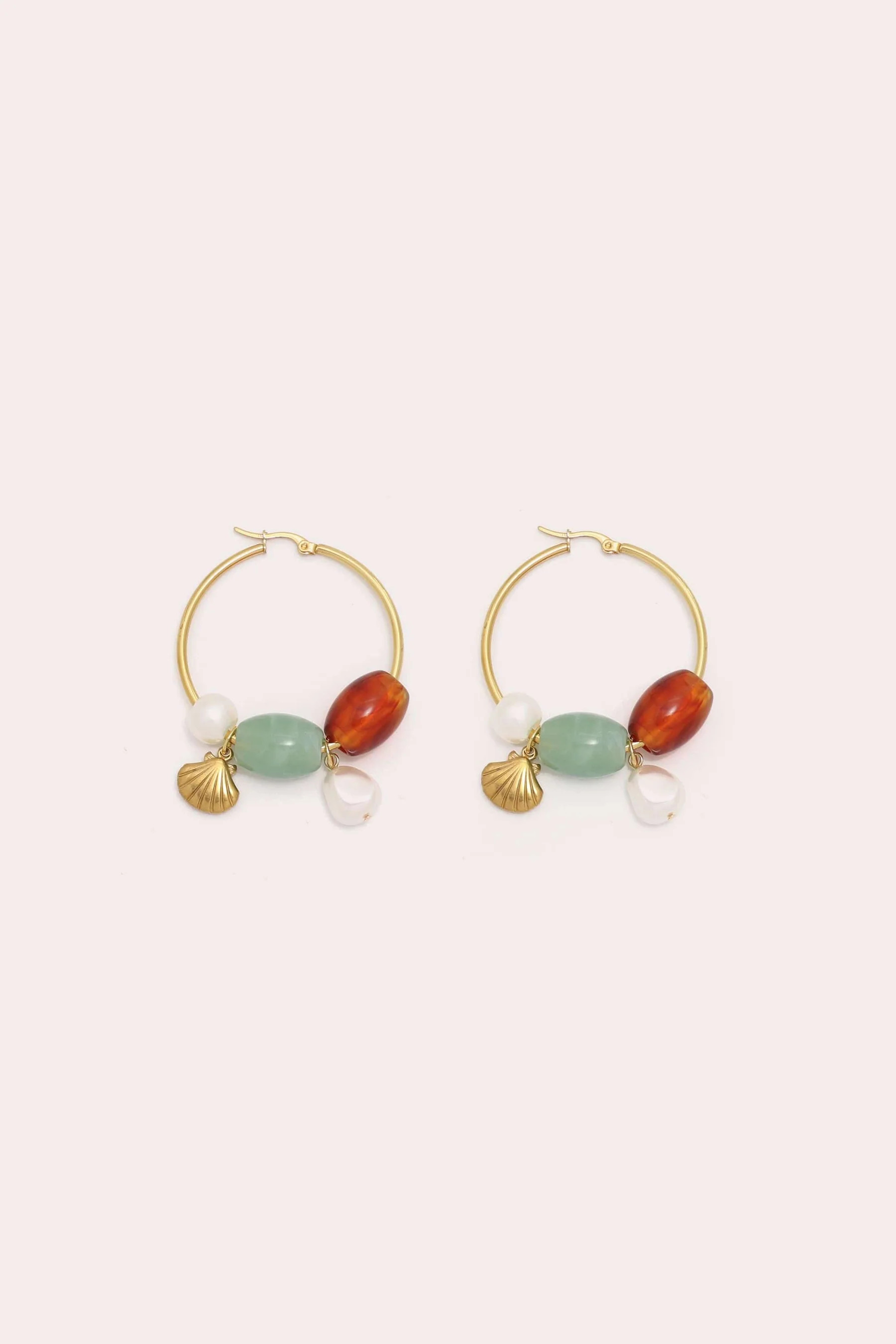 Drift Charm Hoop Earrings | Petit Moments