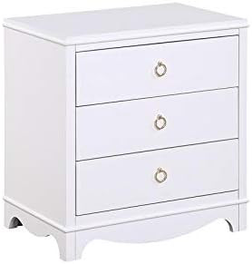 Comfort Pointe Laurel White 3-Drawer Wood Nightstand | Amazon (US)