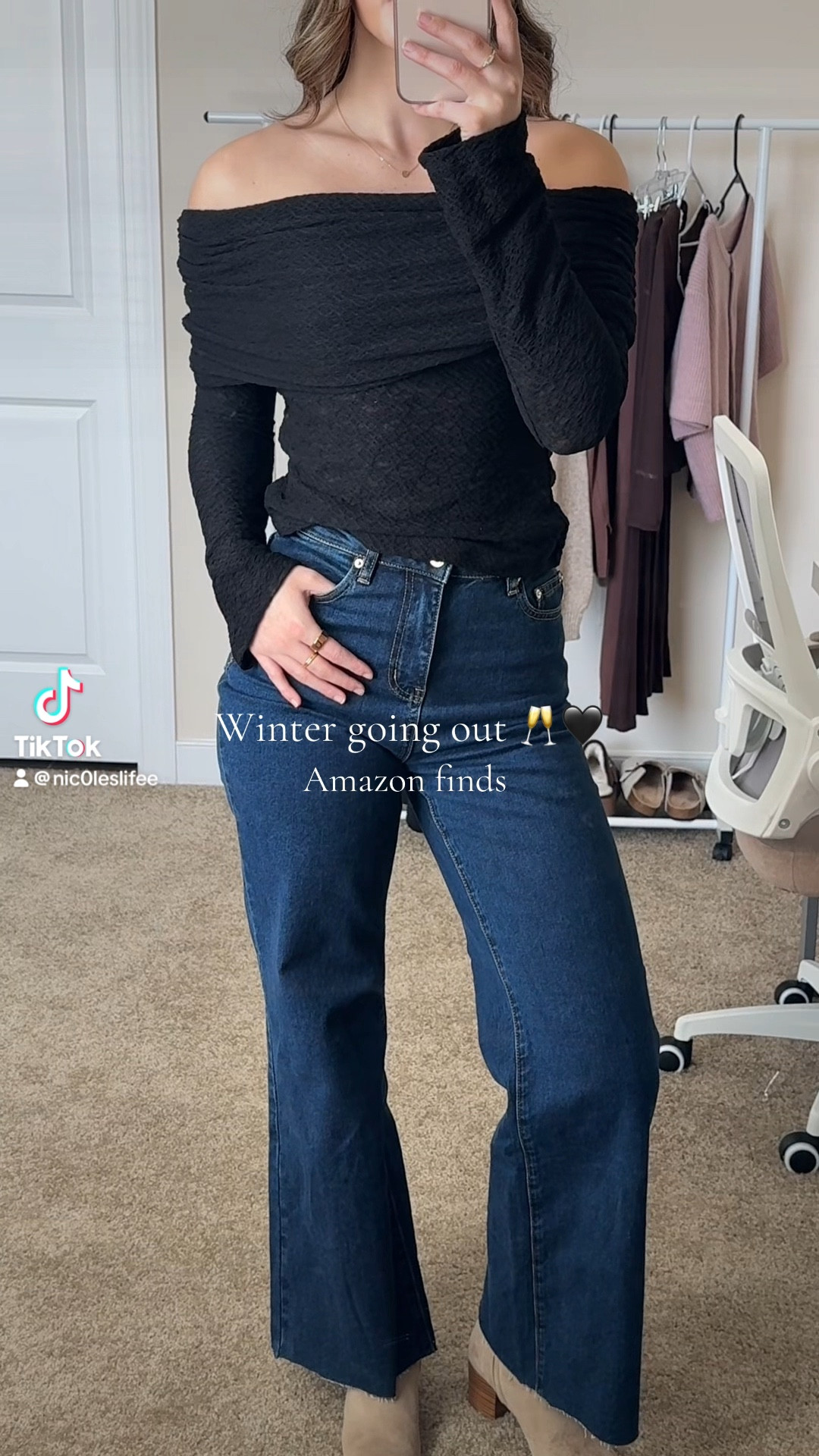Winter going out finds 🥂from Makemechic on Amazon!!

I’m 5’7 and wearing a size medium in both the dress and top! 

I also tagged the jeans (size US 4) 

#LTKStyleTip #LTKWatchNow #LTKSeasonal