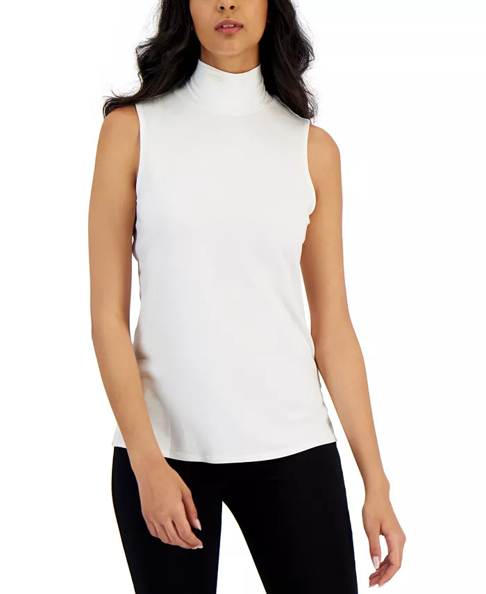 Women's Sleeveless Turtleneck Top, Created for Macy's | Macys (US)