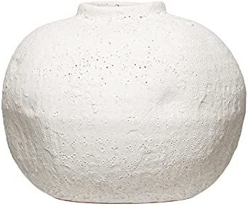Amazon.com: Creative Co-Op Terra Cotta, Matte White, Volcano Finish Vase : Home & Kitchen | Amazon (US)