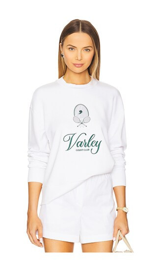 Varley Rasco Namesake Sweatshirt in White. - size M | Revolve Clothing (Global)