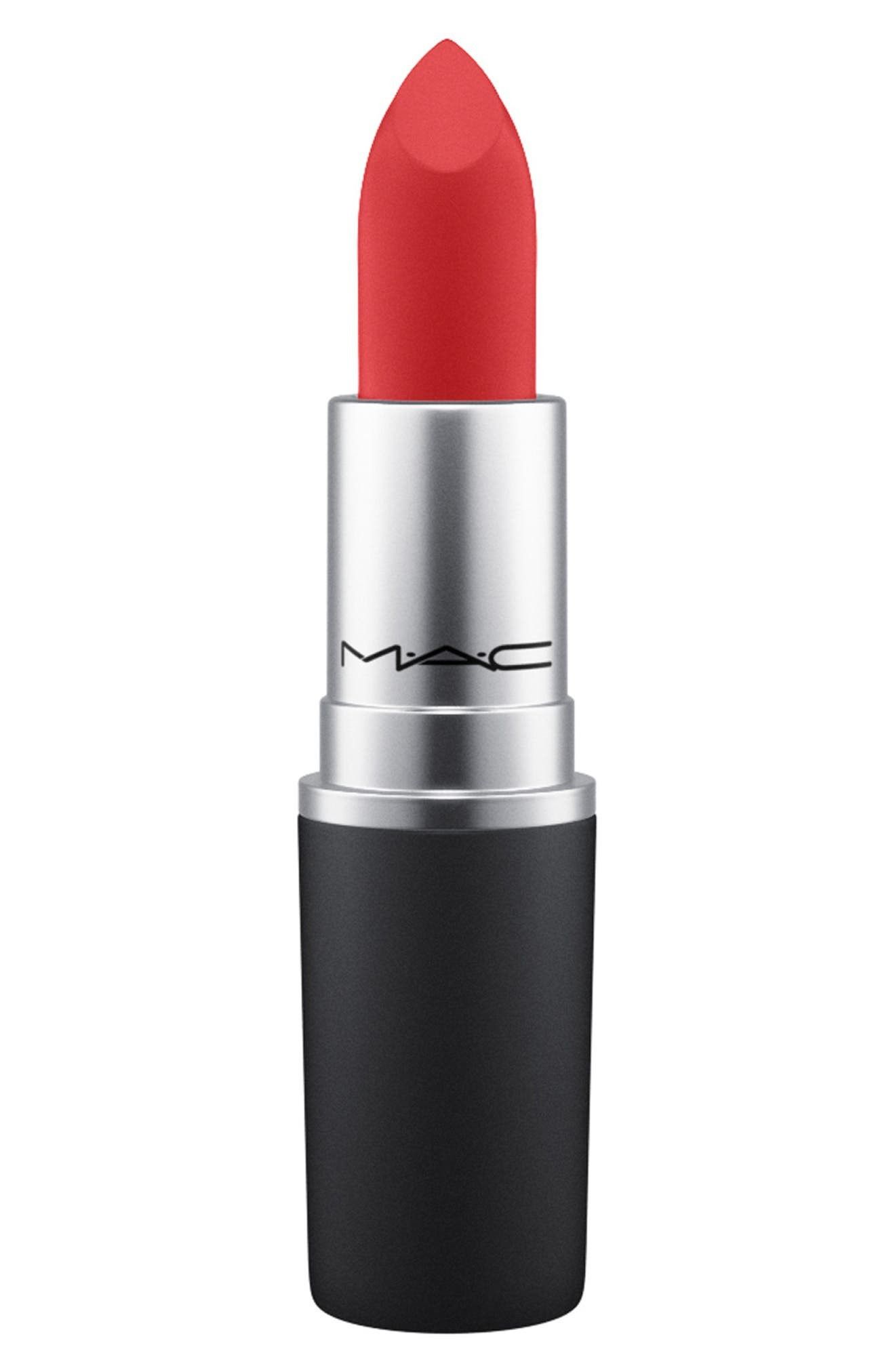 MAC Cosmetics MAC Ruby's Crew Powder Kiss Lipstick in Werk Werk Werk at Nordstrom | Nordstrom
