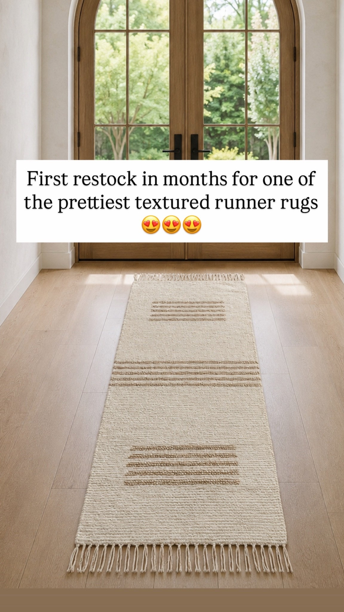First restock in months for one of the prettiest textured runner rugs 😍😍😍

#LTKSaleAlert #LTKHome