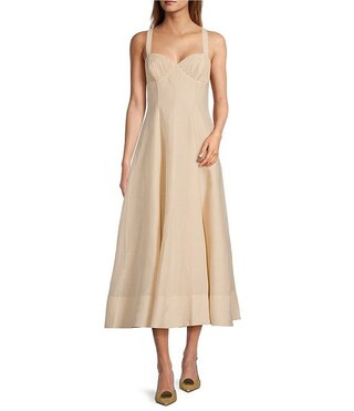 Antonio Melani x Style by Simkins Page Soutache Linen Blend Sweetheart Sleeveless Dress | Dillard... | Dillard's