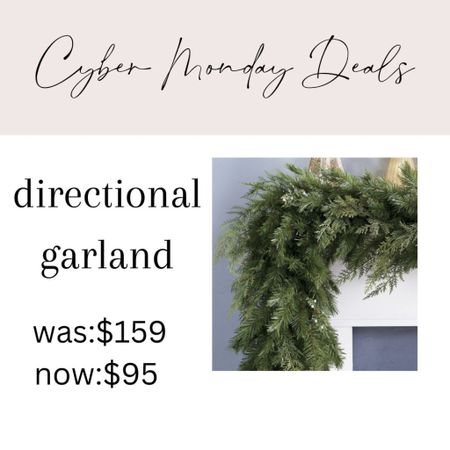 Cyber Monday Deals! 
Holiday garland on sale 
Holiday decor 


#LTKSeasonal #LTKCyberWeek