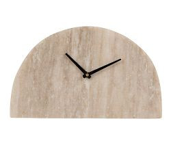 Decorative Half Moon Marble Mantel Clock | Pottery Barn (US)
