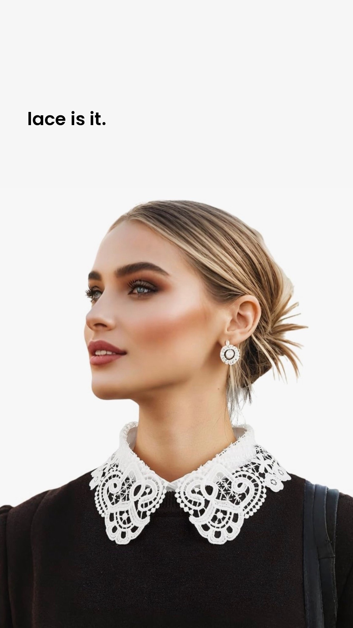 I love these Dicky collars, beautifully chic without all of the undershirt bulk