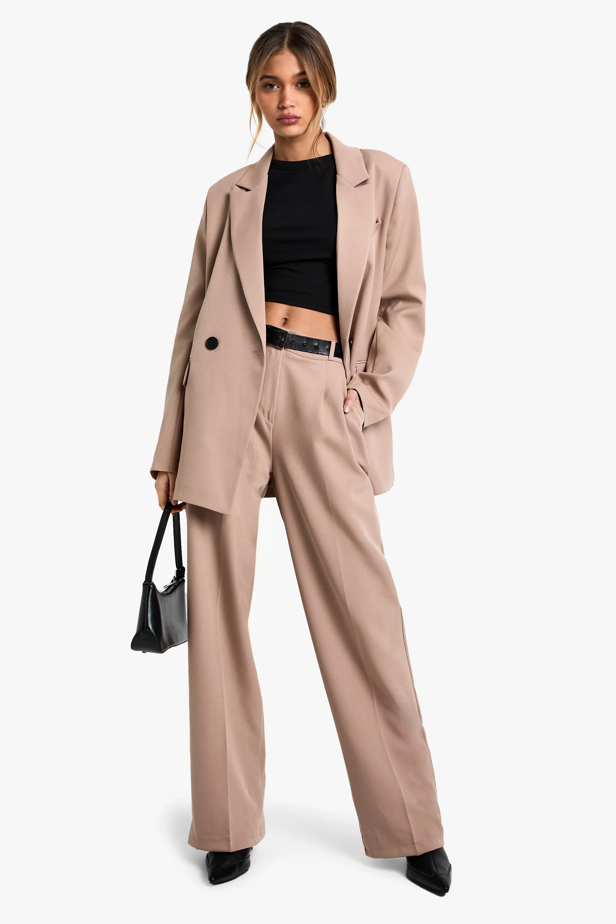 Woven Tailored Pleated Trousers | Boohoo.com (UK & IE)