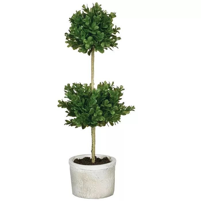 Sullivans Artificial Double Boxwood Topiary 21"H Green | Target