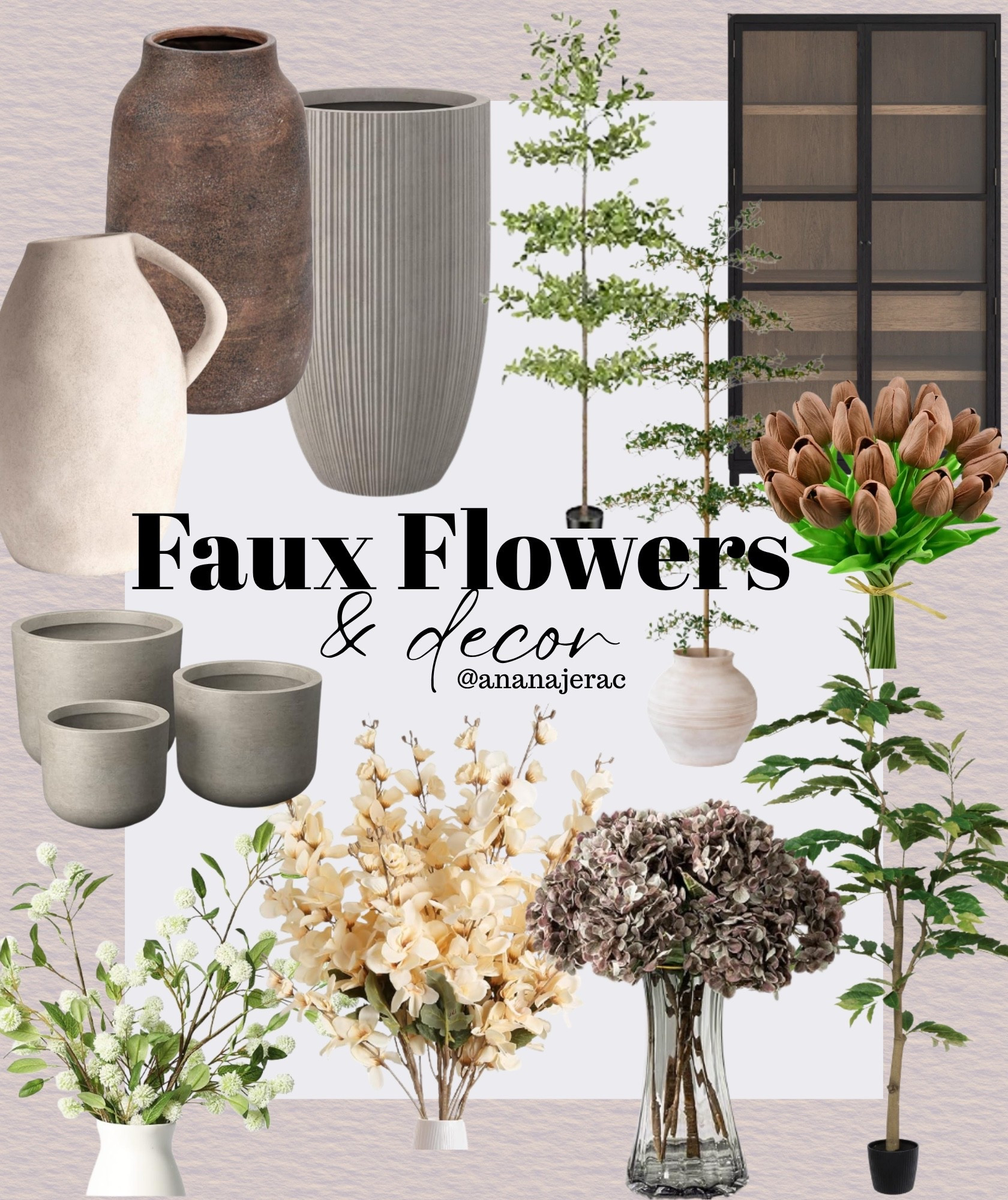 Perfect spring and summer decor and the best faux plants