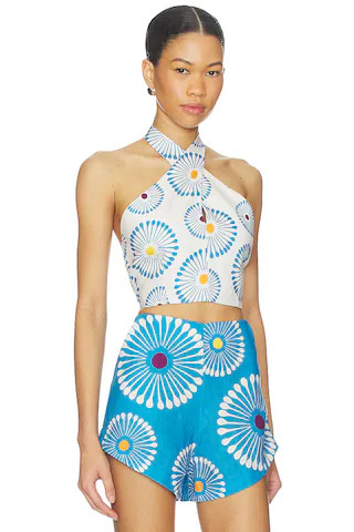 Ivy Top in Fiori Ivory | Revolve Clothing (Global)