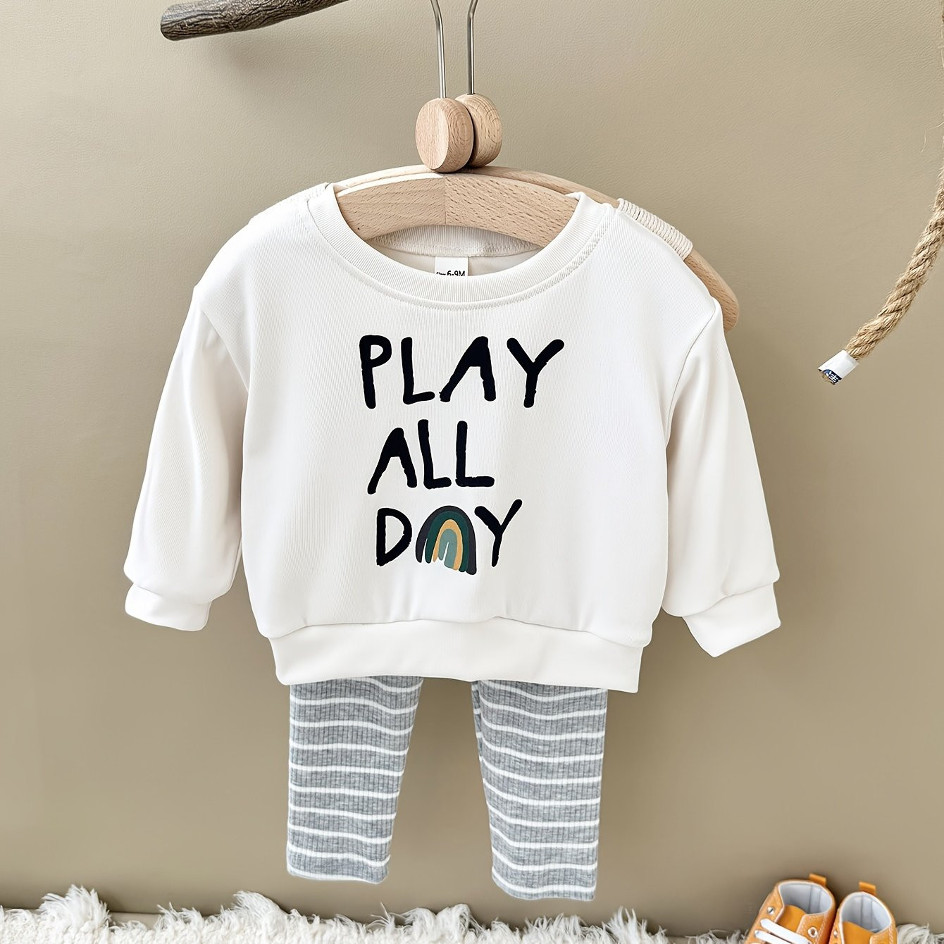 baby boys casual outfit set long sleeve crew neck - Temu | Temu Affiliate Program