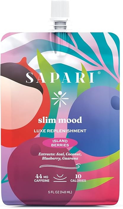 Slim Mood | 10-Calorie Superfruit-Based Replenishment Energy & Daily Vitality Support with Bluebe... | Amazon (US)
