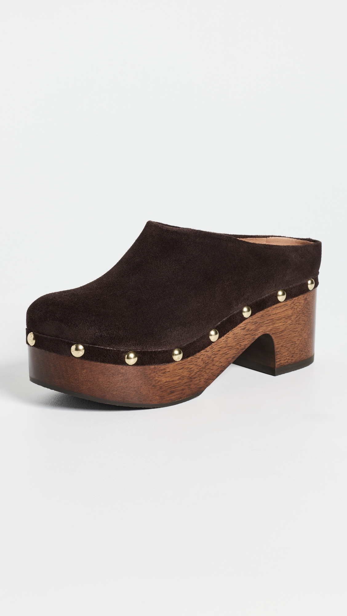 Free People Calli Clogs Weathered Mink Suede 10 | Shopbop