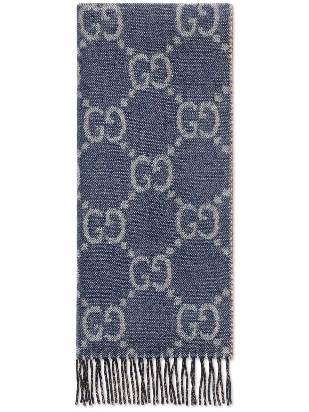 Gucci GG Jacquard Knit Scarf - Farfetch | Farfetch Global