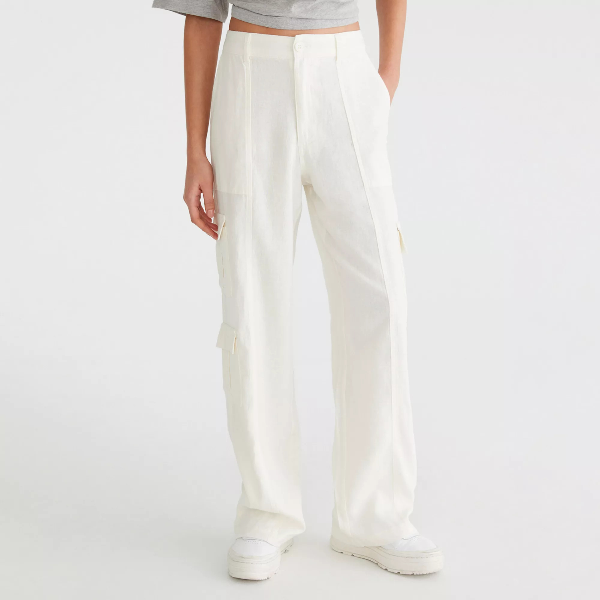 Juniors' Aeropostale Fashion Linen Cargo Pants | Kohl's