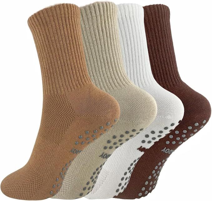 Pilates Socks Grippy Socks Woman Pilates Grip Socks Yoga Socks Non Slip Socks For Women Barre Soc... | Amazon (US)