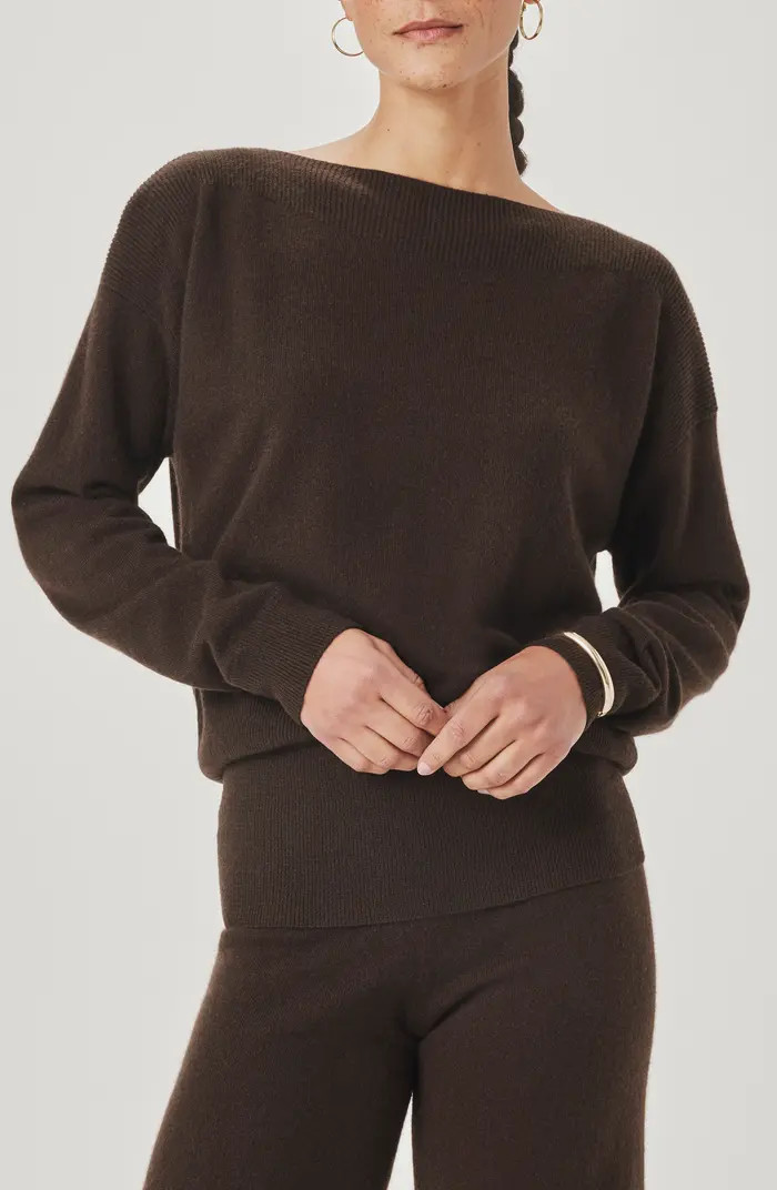 Tori Boatneck Crop Cashmere Sweater | Nordstrom