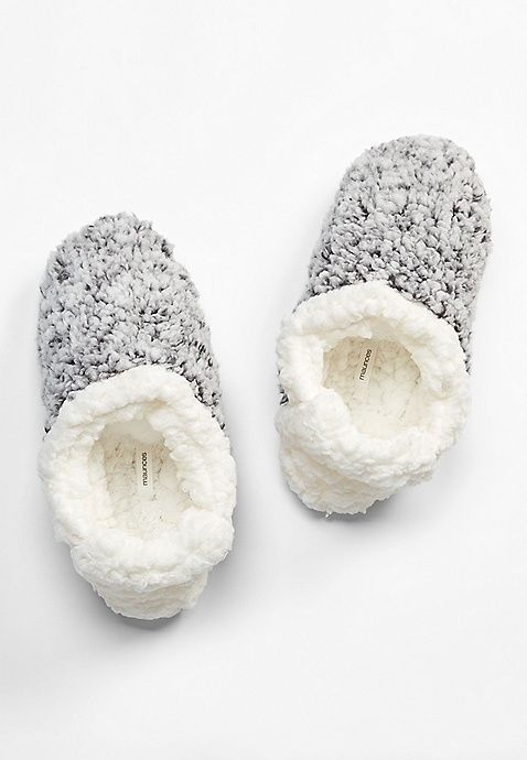 Grey Sherpa Clog Slippers | Maurices