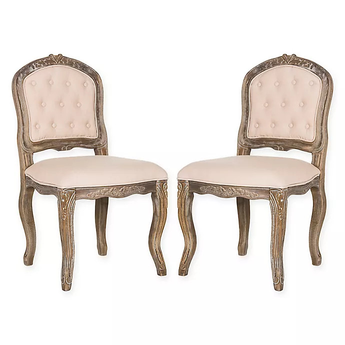 Safavieh Eloise French Leg Dining Chairs (Set of 2) | Bed Bath & Beyond