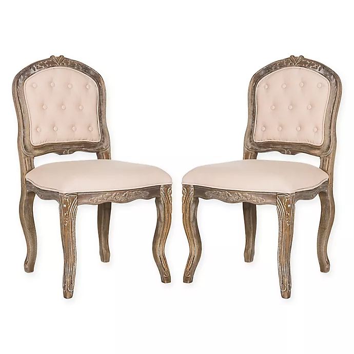 Safavieh Eloise French Leg Dining Chairs (Set of 2) | Bed Bath & Beyond