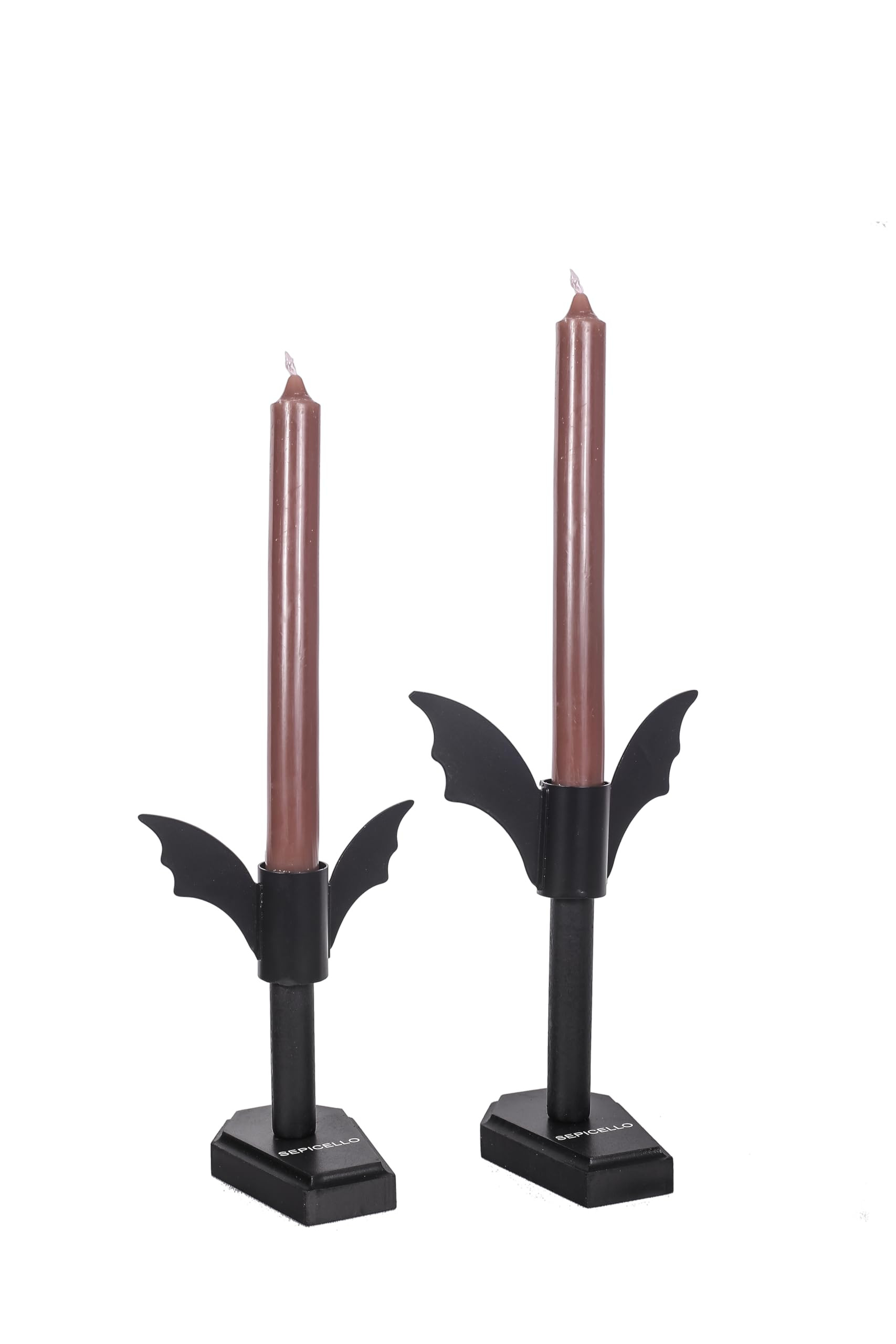 Bat Candelabra Candlestick Holders - Set of 2 Black Victorian Gothic Decor with Coffin Base - Spo... | Amazon (US)