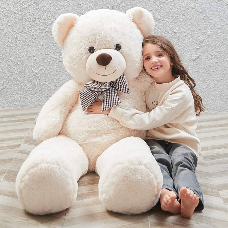 MaoGoLan Giant Teddy Bear Big 4 Feet Stuffed Animal Stuffed Bear Baby Shower 47 inches Life Size ... | Amazon (US)
