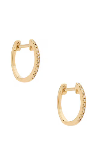Diamond Huggie Earrings in Gold | Revolve Clothing (Global)
