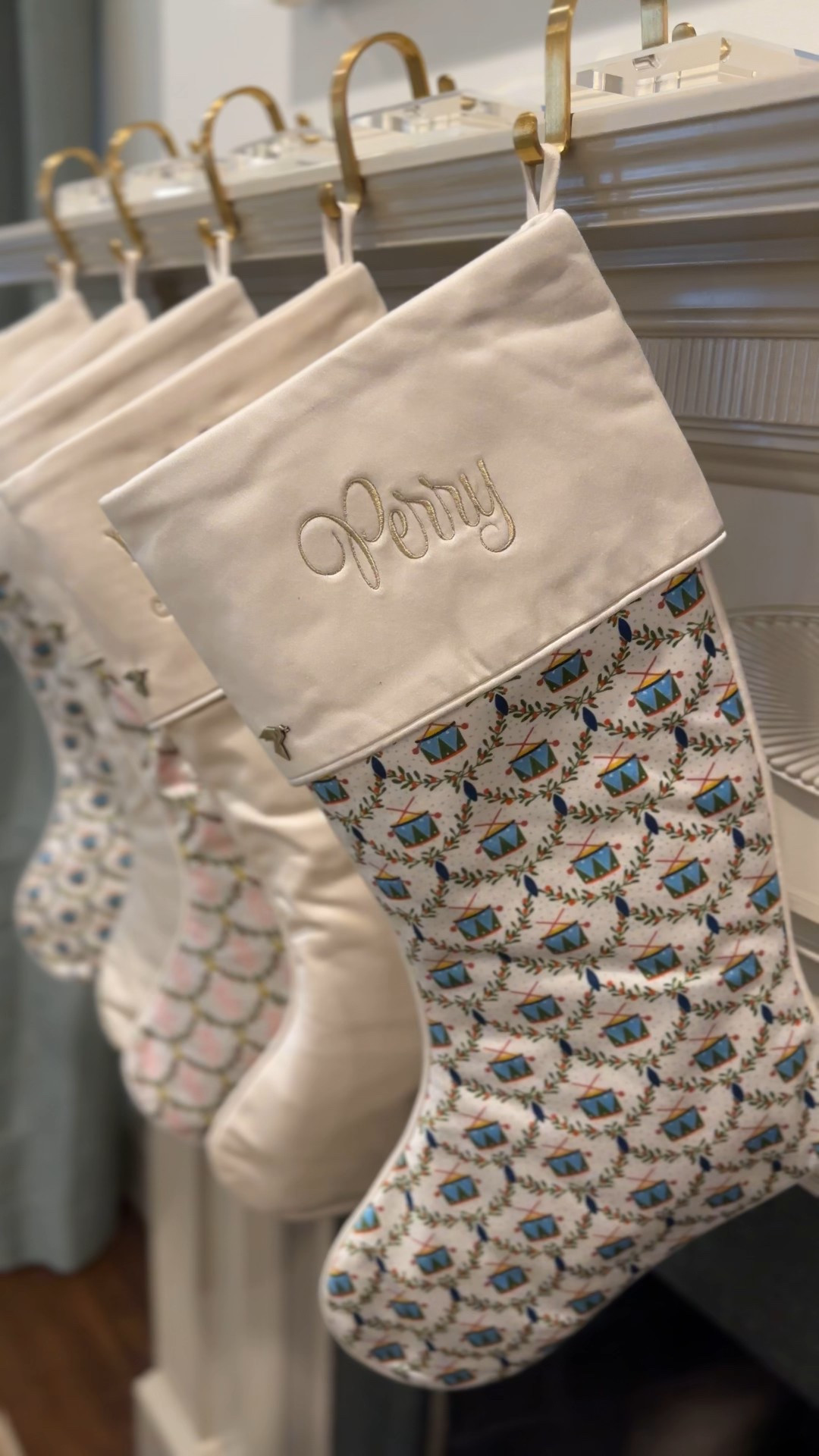 Shop my family’s personalized Christmas stockings! This is our third year using them and, I just ordered a stocking for our newest little baby, Miller. The drums for the boys stocking and the ballet slippers for the girls stocking are a soft, beautiful touch. I love that they aren’t red and green and that they add to the design of my home — not distract from it. 100% worth the investment!

#LTKHome #LTKHoliday #LTKGiftGuide