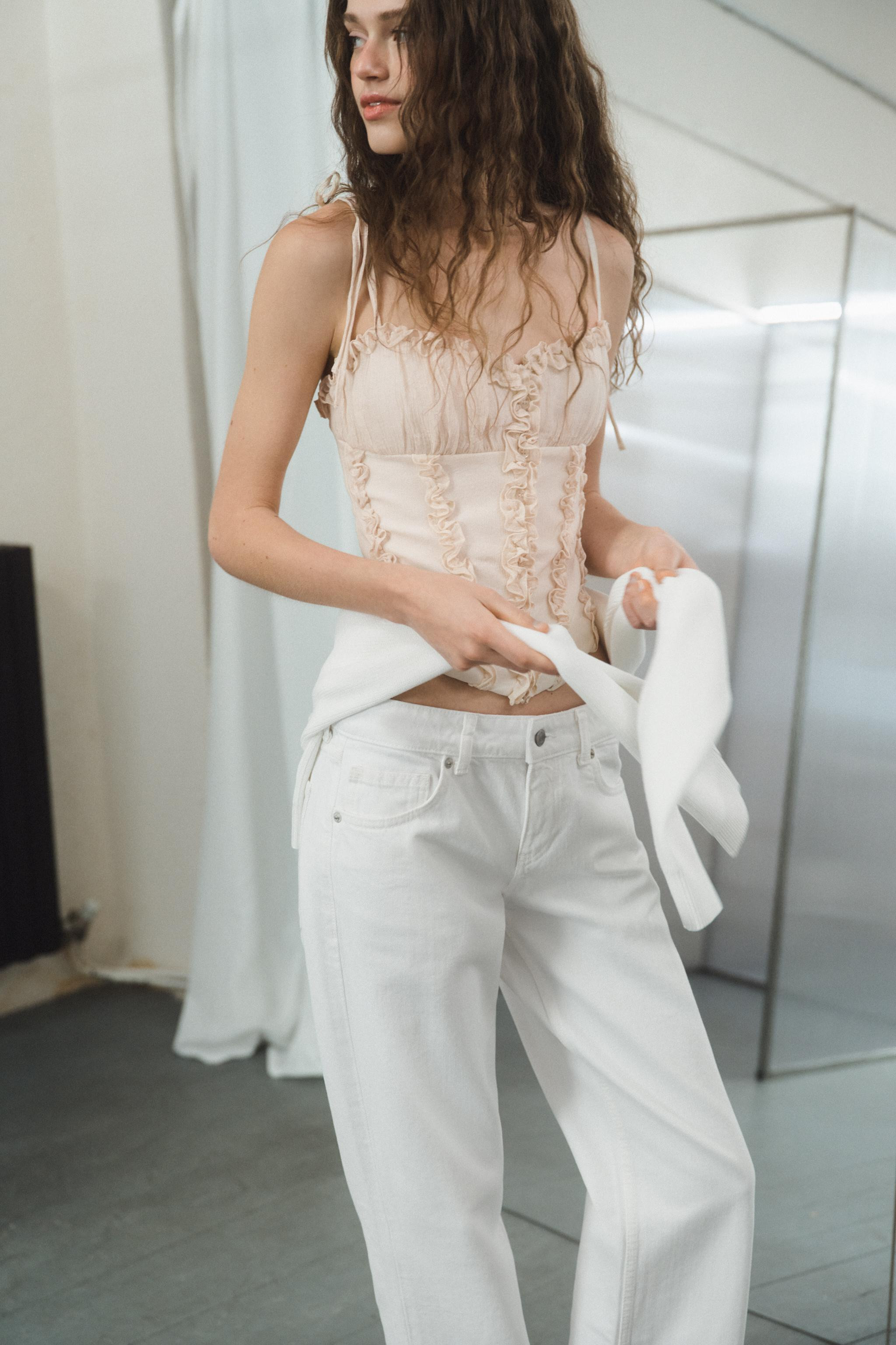 RUFFLED CORSET TOP | Zara US