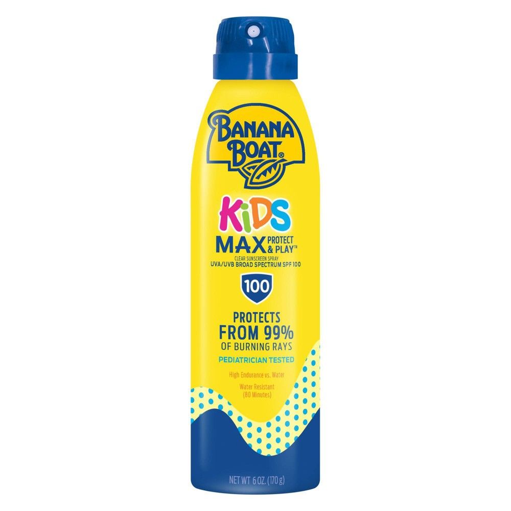 Banana Boat Kids Max Protect & Play Sunscreen C-Spray - SPF 100 - 6oz | Target