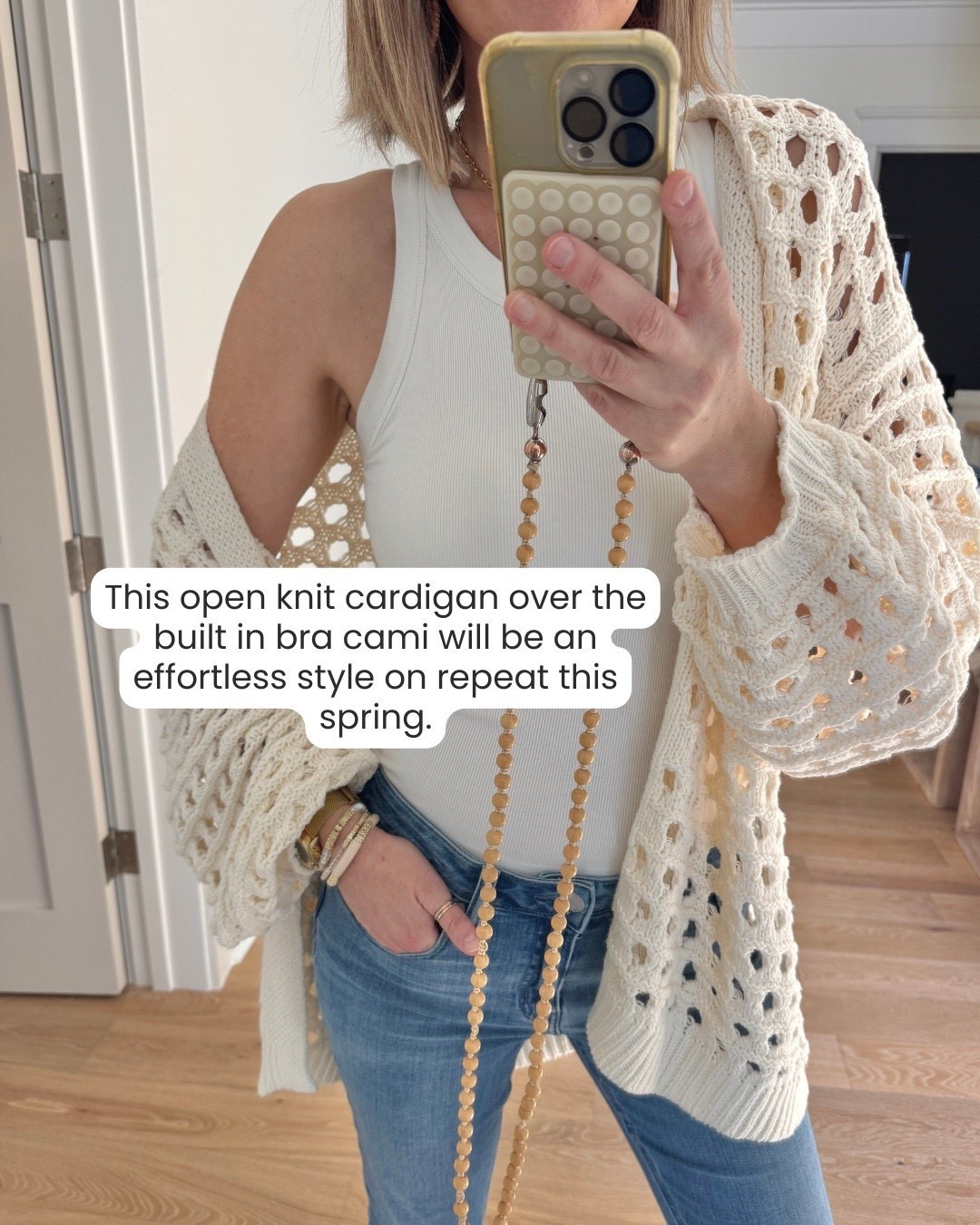 Favorite open knit cardigan this spring 

#LTKspring #LTKspringtrends #LTKootd