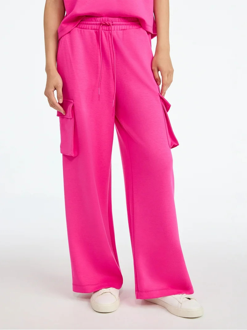 Scoop Women's and Women's Plus New Scubaknit Cargo Pants, Sizes XS-4X | Walmart (US)