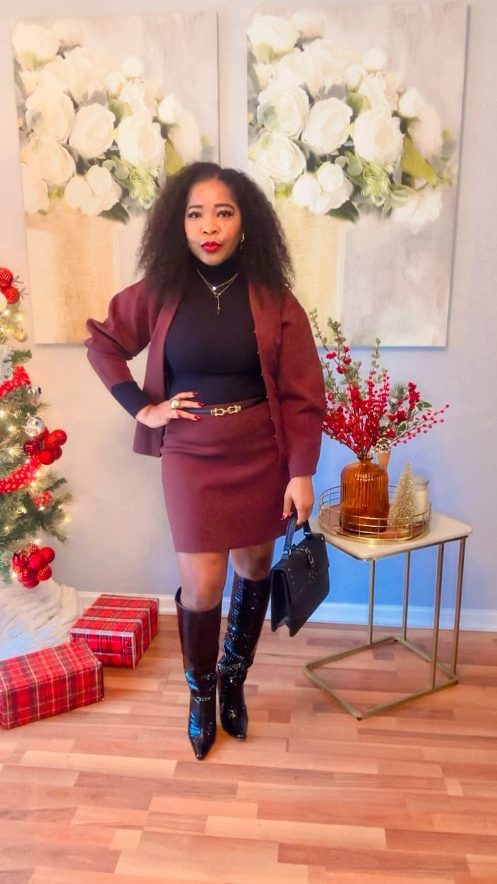 Chocolate cherry brown!
The skirt and top is from ZARA (2142/134 & 2142/133)

#LTKHoliday #LTKSeasonal #LTKStyleTip