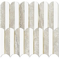 Vamos Peel and Stick Backsplash Seamless Tile for Kitchen and Bathroom,White and Beige Slate PVC ... | Amazon (US)