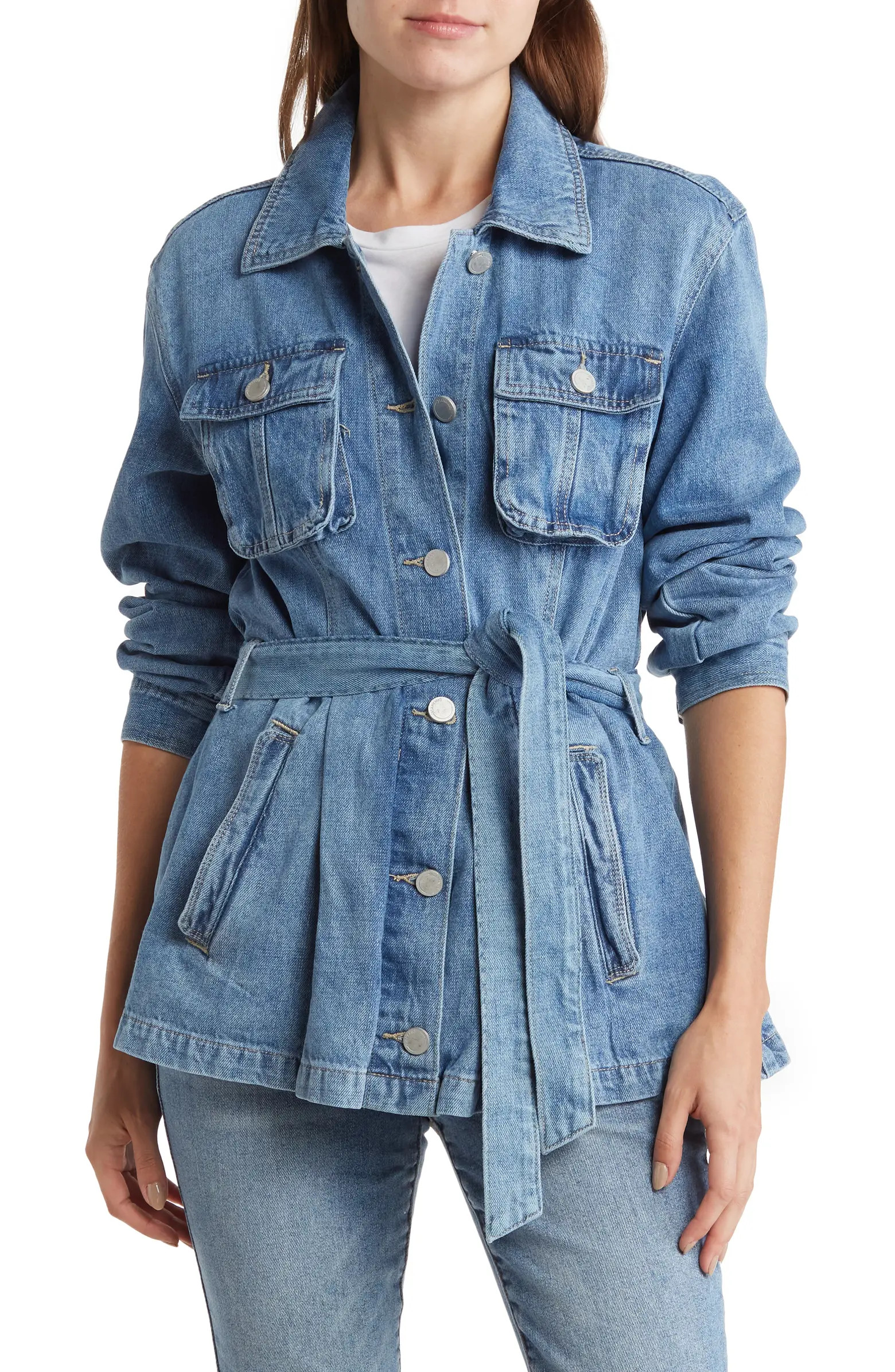 Tie Waist Denim Jacket | Nordstrom Rack