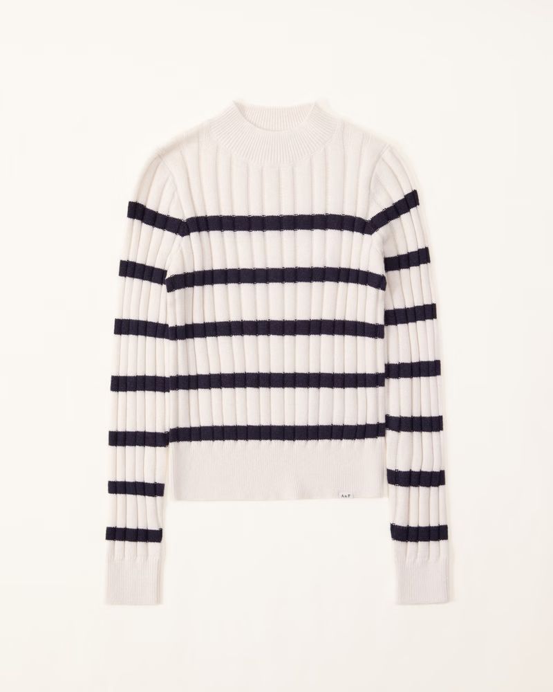 slim mockneck sweater | Abercrombie & Fitch (US)