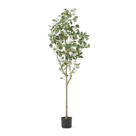 Adair 6 x 2.5 Artificial Tabletop Eucalyptus Tree Green | Walmart (US)