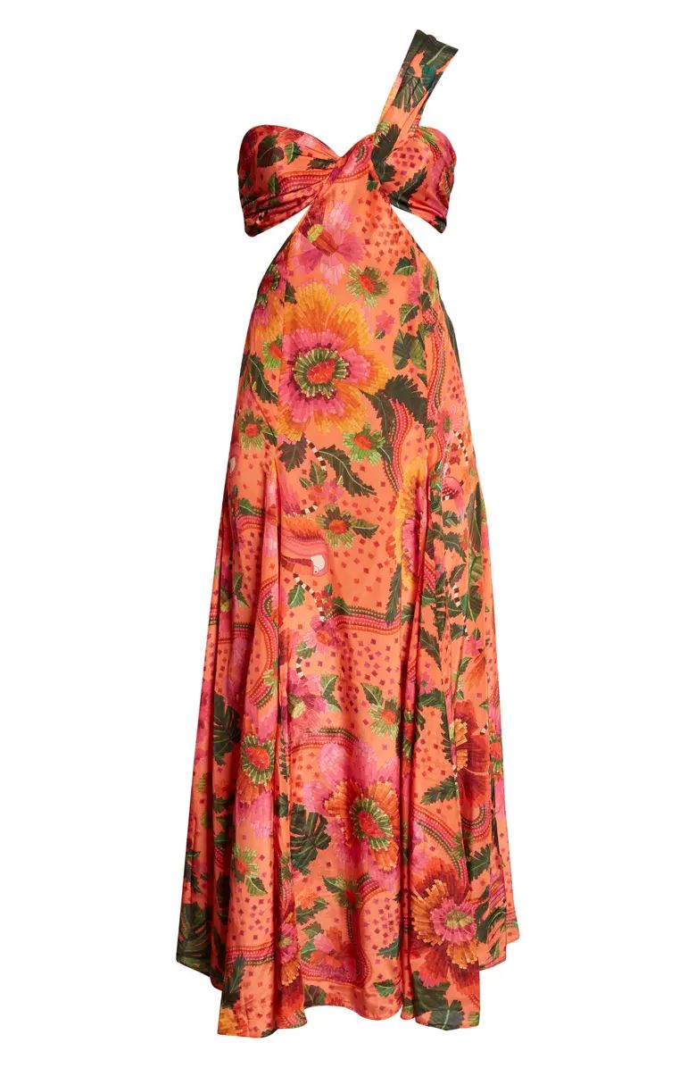 Blooming Garden Floral One-Shoulder Maxi Dress | Nordstrom
