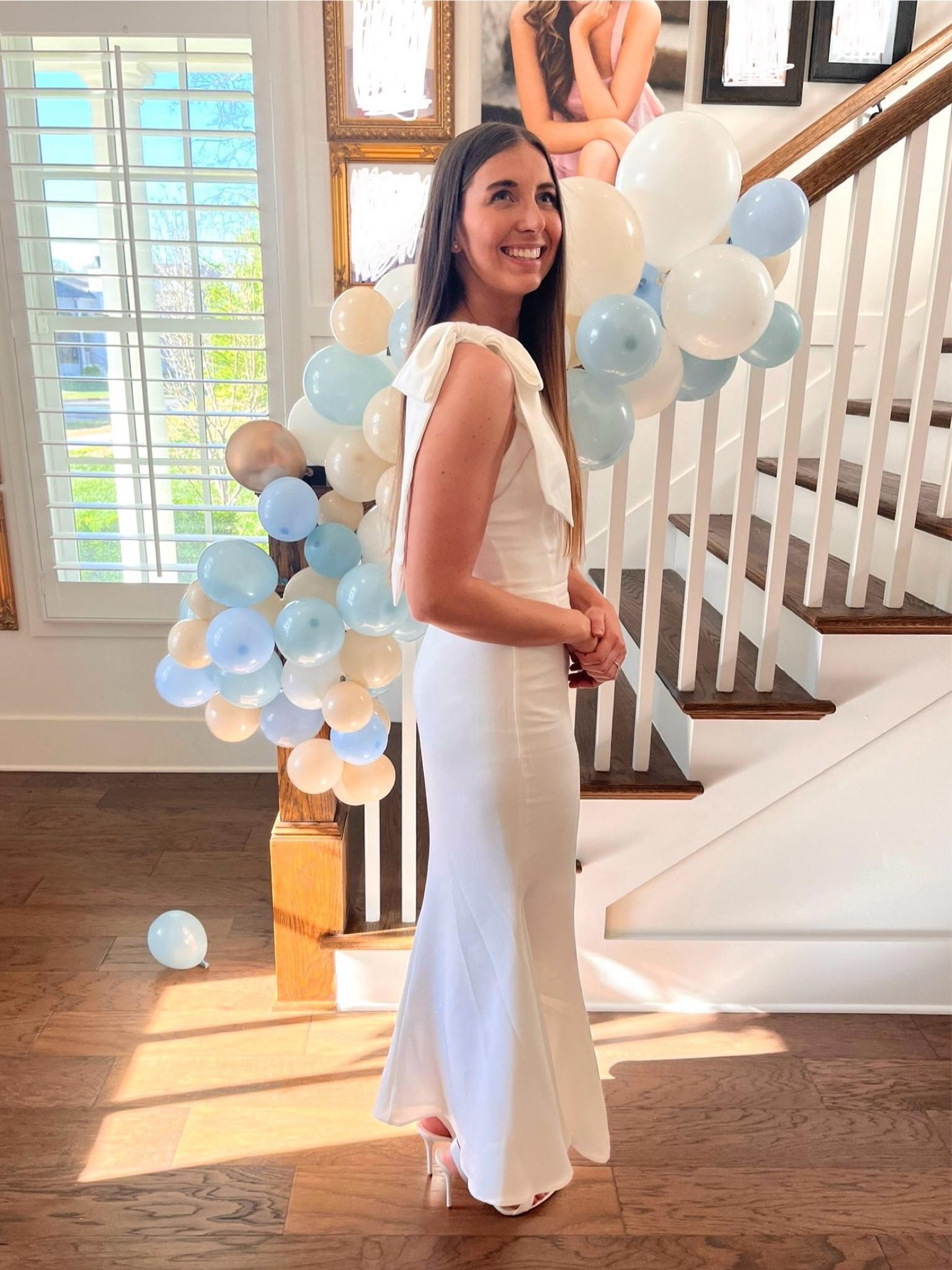 loved my elegant, classy bridal shower dress 🤍🥹 very comfortable and easy to move around in! I believe it is sold out on Petal and Pup, but I’ve put similar dresses!!
shoes are Steve Madden and from These Three Boutique 🤍

#LTKstyletip #LTKwedding