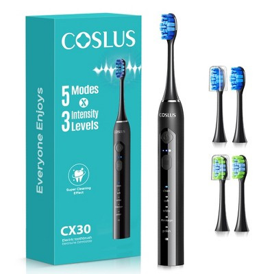 COSLUS ETB11 Sonic Electric Toothbrush for Kids & Adults: 47000 VPM for Deep Cleaning Whitening with Travel Case 5 Modes for Sensitive Teeth Braces | Target