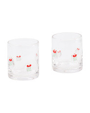 Set Of 2 Xmas Double Old Fashioned Glasses | Kitchen & Dining Room | Marshalls | Marshalls