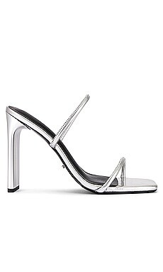 Tony Bianco Florence Mule in Silver Foil from Revolve.com | Revolve Clothing (Global)