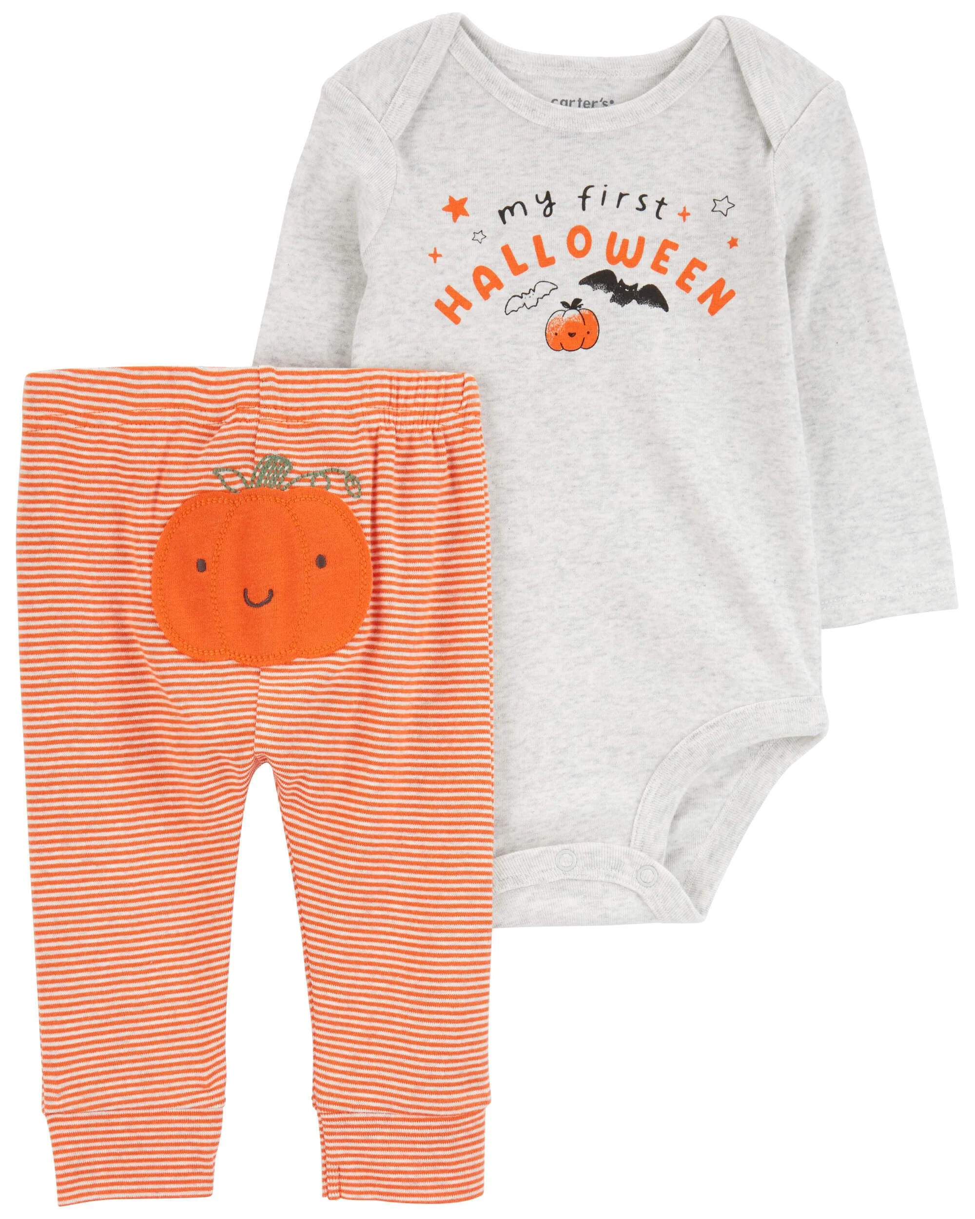 Carter's Unisex Baby 2 Pc Sets 119G111 (First Halloween/Orange, 6 Months) | Walmart (US)